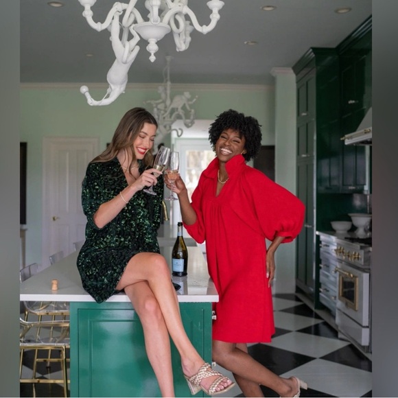 Emily McCarthy Dresses & Skirts - Emily McCarthy‎ Stella Dress Small cranberry red NWT